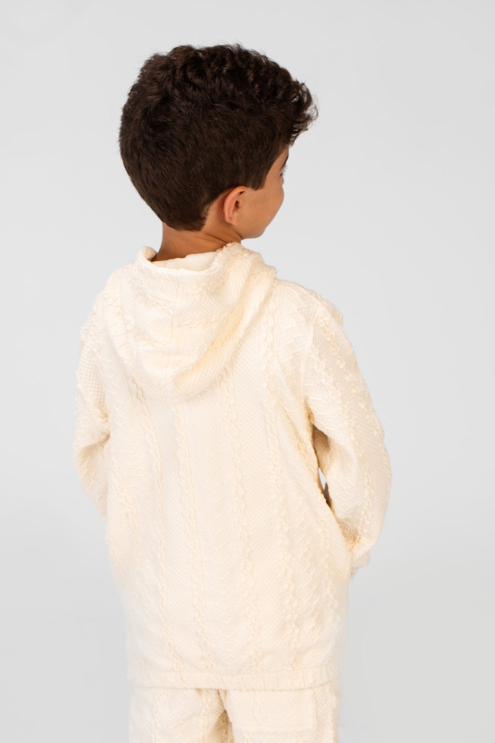 Boy's Tomato Two Pieces Hoodie And Sweatpants Training Suit