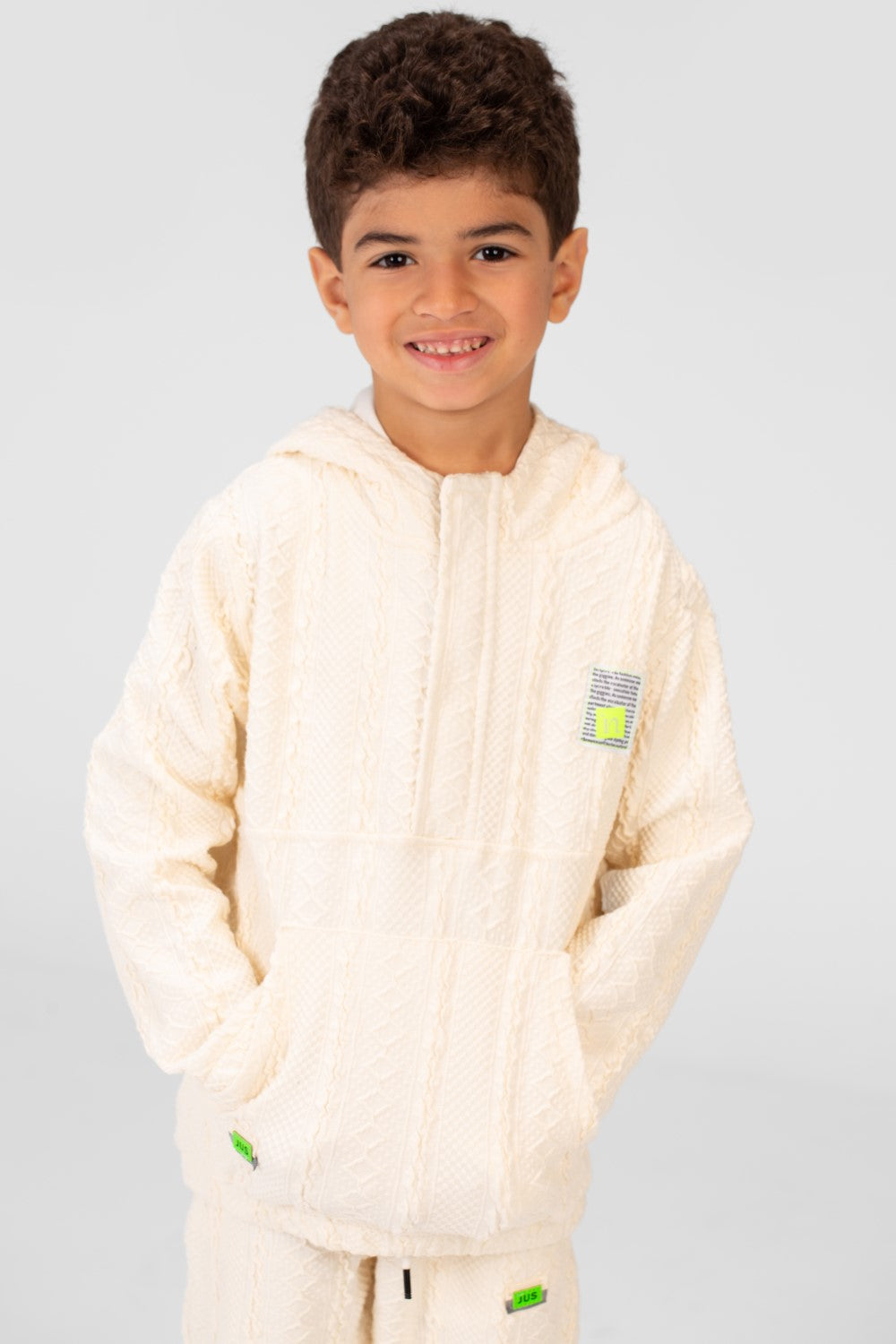 Boy's Tomato Two Pieces Hoodie And Sweatpants Training Suit