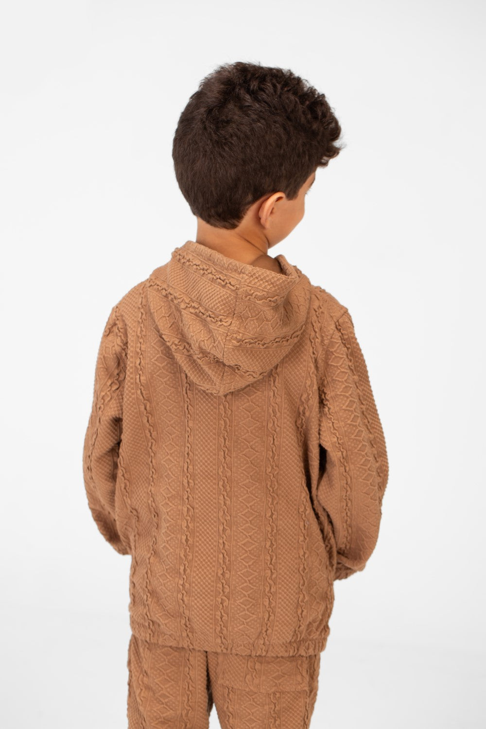 Boy's Tomato Two Pieces Hoodie And Sweatpants Training Suit