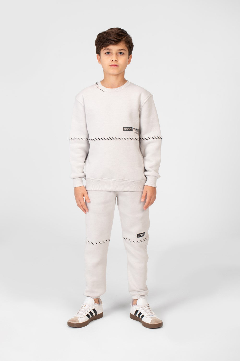 Boy's Melton Printed Training Suit With A Unique Cut