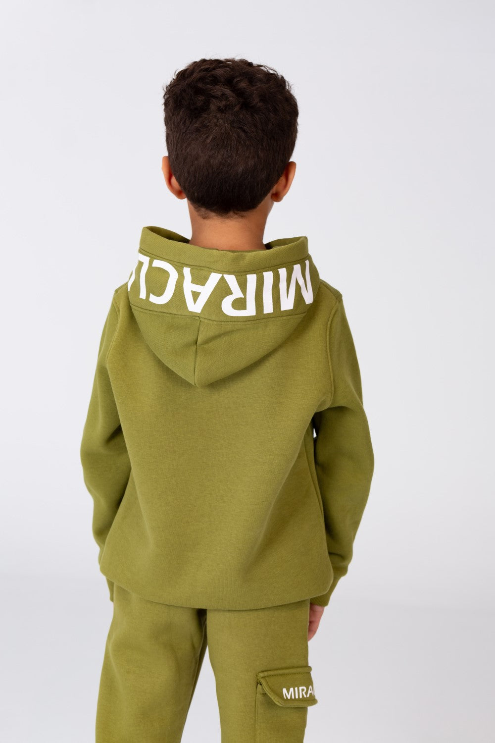Boy's Winter Hoodie And Sweatpants Printed Training Suit In Milton Material