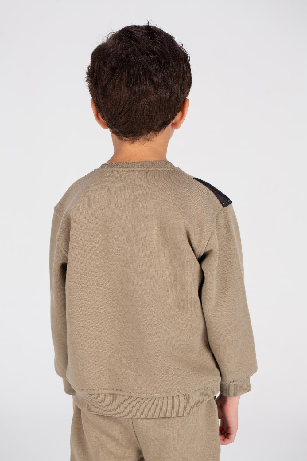 Boy's Padded Printed Made Of Soft Melton Front Pocket Pants Training Suit