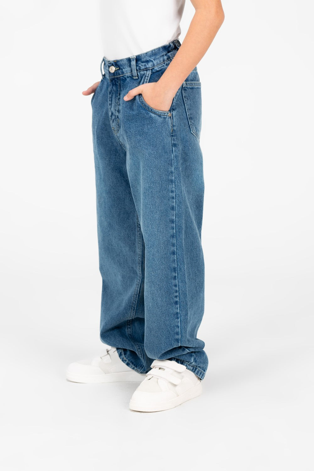 Boy's Boyfriend Jeans Pants In Modern Design