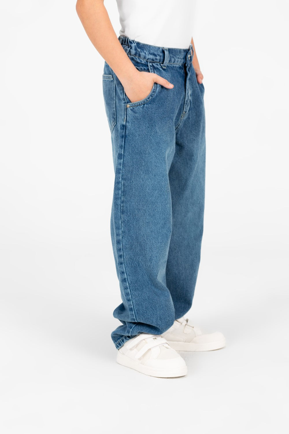 Boy's Boyfriend Jeans Pants In Modern Design