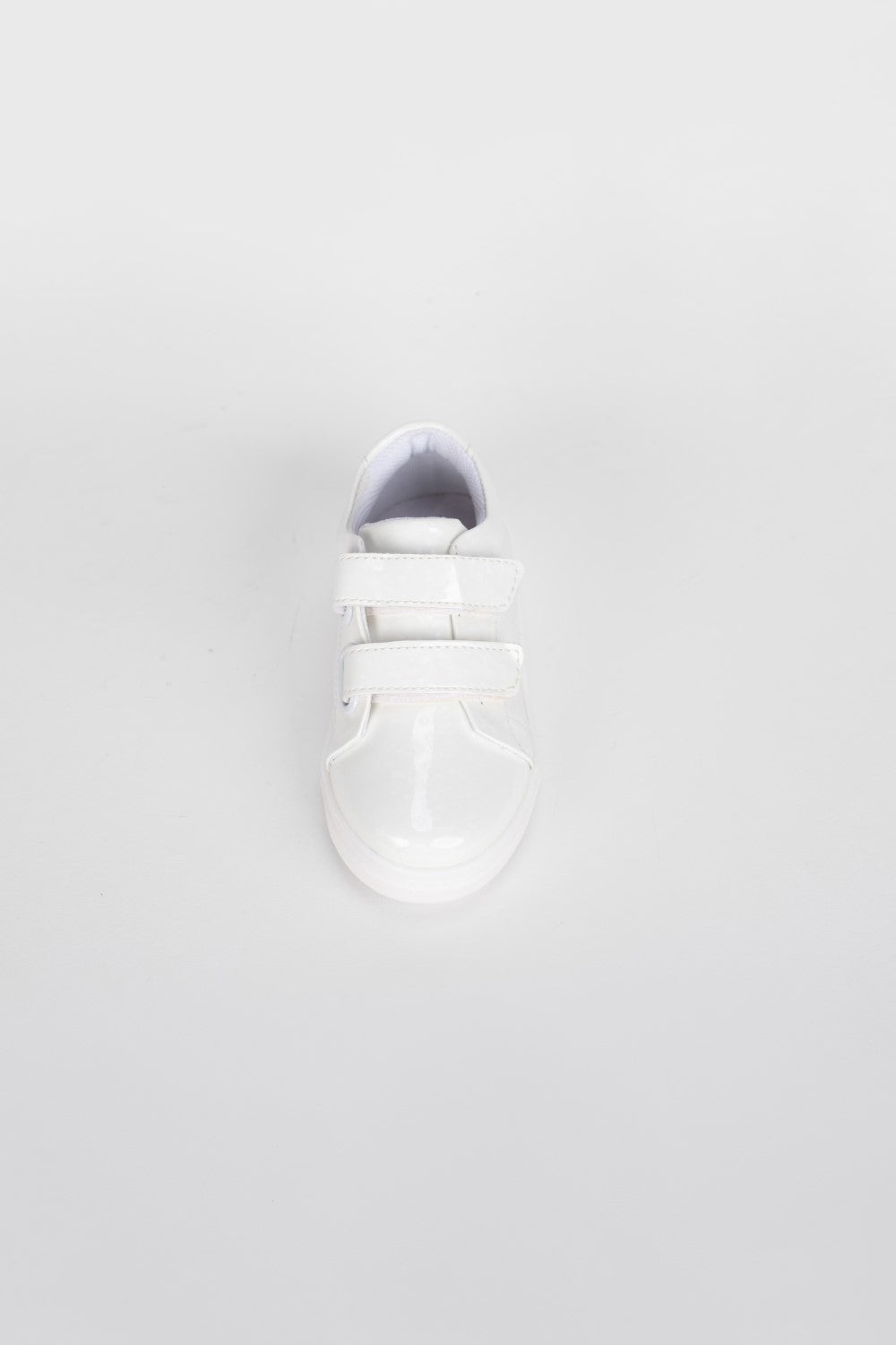 Girl's Flat Sole Faux Leather Multi Color Sneaker