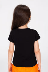 Girl's Emojis Cotton Short Sleeve T-Shirt